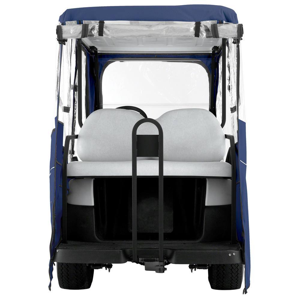 Classic Accessories Deluxe Golf Car Enclosure Navy News Long Roof 40-053-345501-00