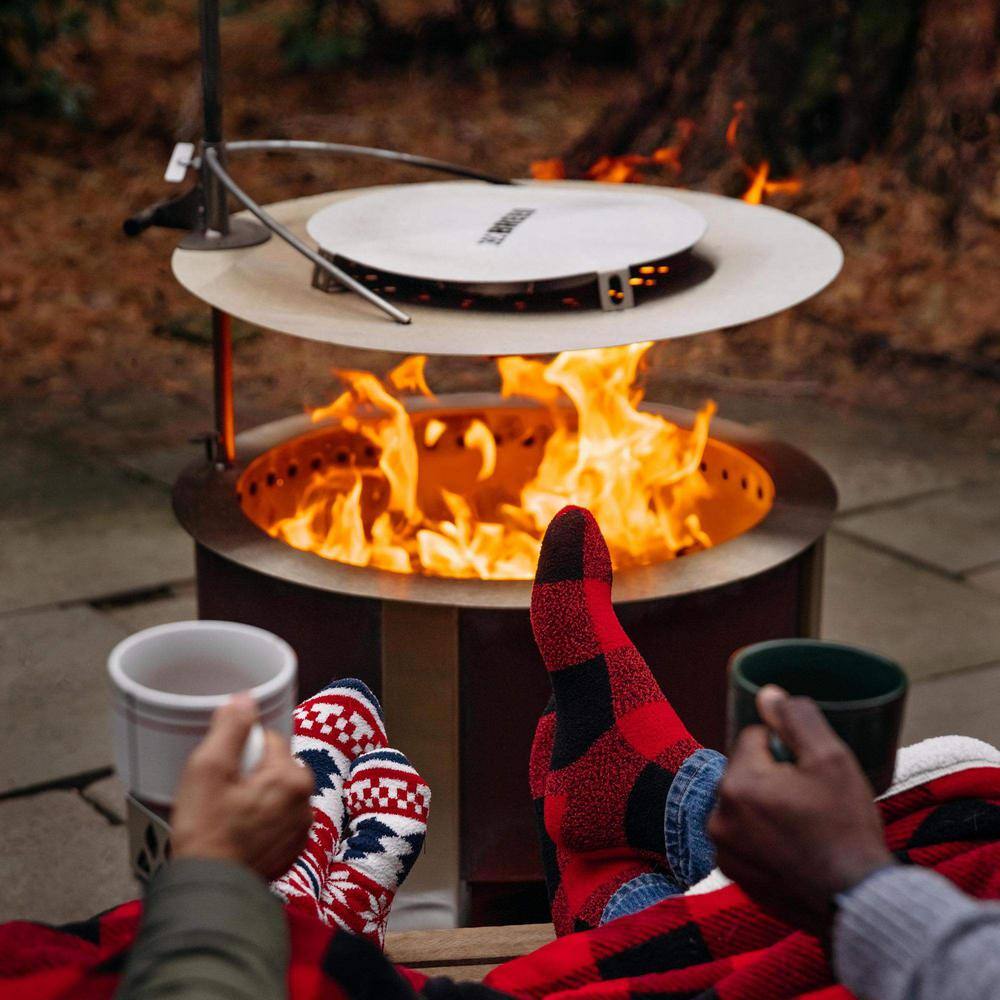 Breeo X Series 24, Fire Pit Heat Deflector - Rust-Resistant Connector for X and Y Series - Compatible with Heatwave Technology BR-HD24