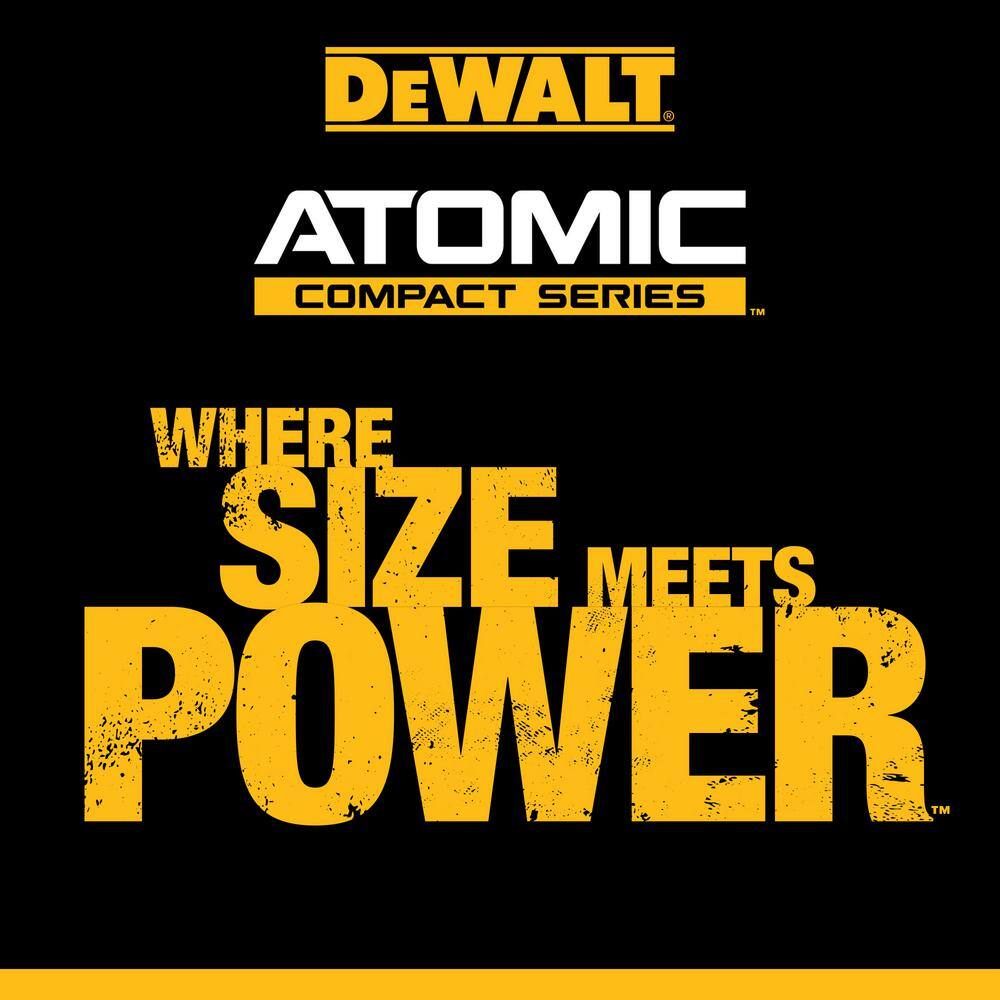 DEWALT ATOMIC 20-Volt Lithium-Ion Cordless Compact 1/2 in. Drill/Driver Kit with 30 Driving Bit Set, 2Ah Battery and Charger DCD794D1WDF30SE
