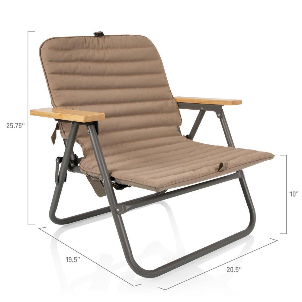 Picnic Time Descanso Padded Beach Chair with Removable Washable Cover 791-01-115-000-0