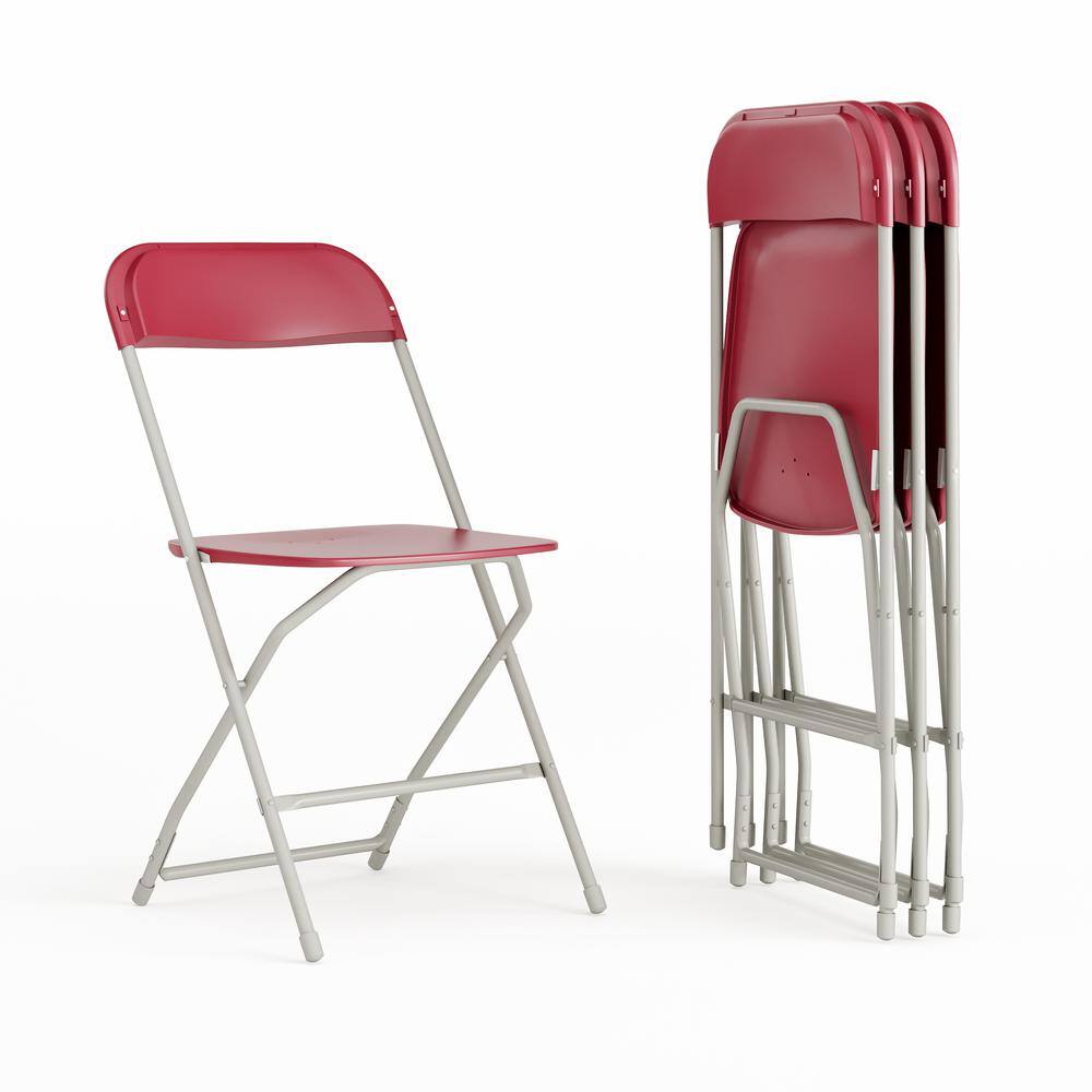 Carnegy Avenue Red Metal Folding Chairs CGA-LE-181085-RE-HD