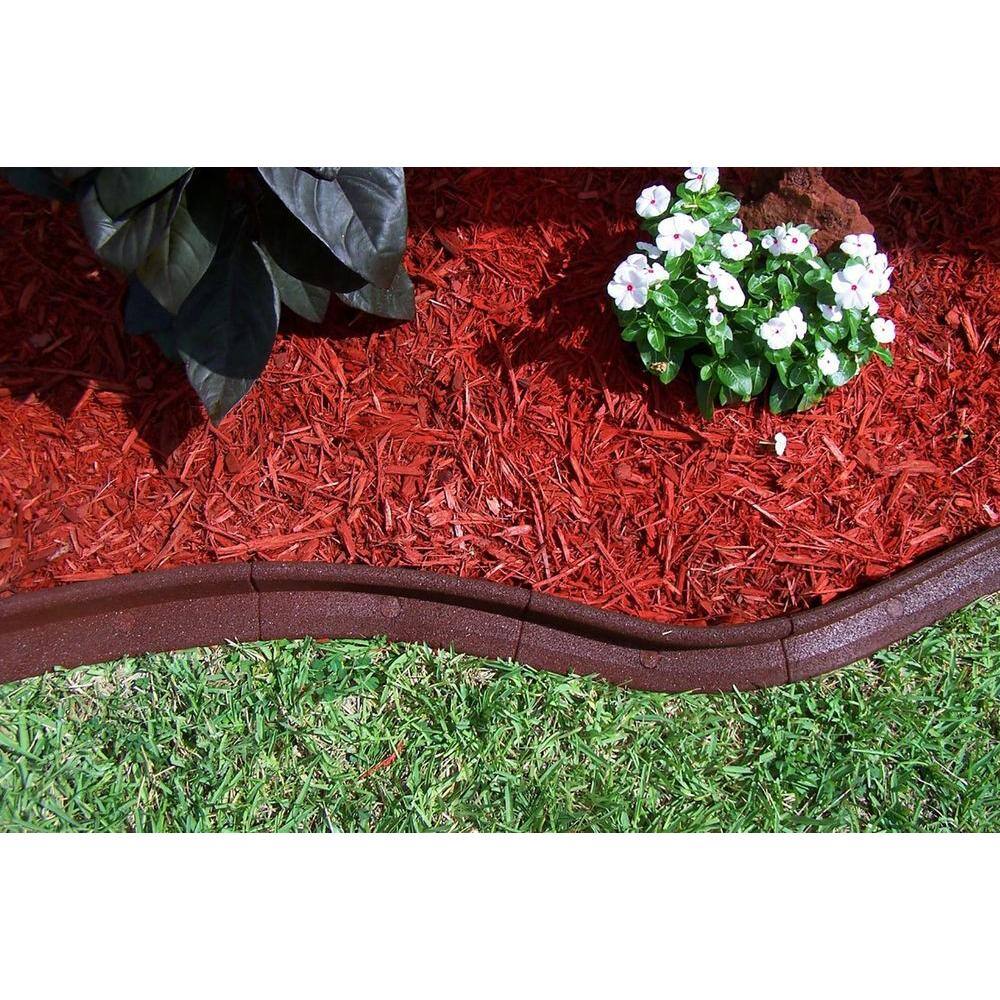 Vigoro EcoBorder 4 ft. Red Rubber Edging (48-Count/Pallet) ECOBRD RD 48