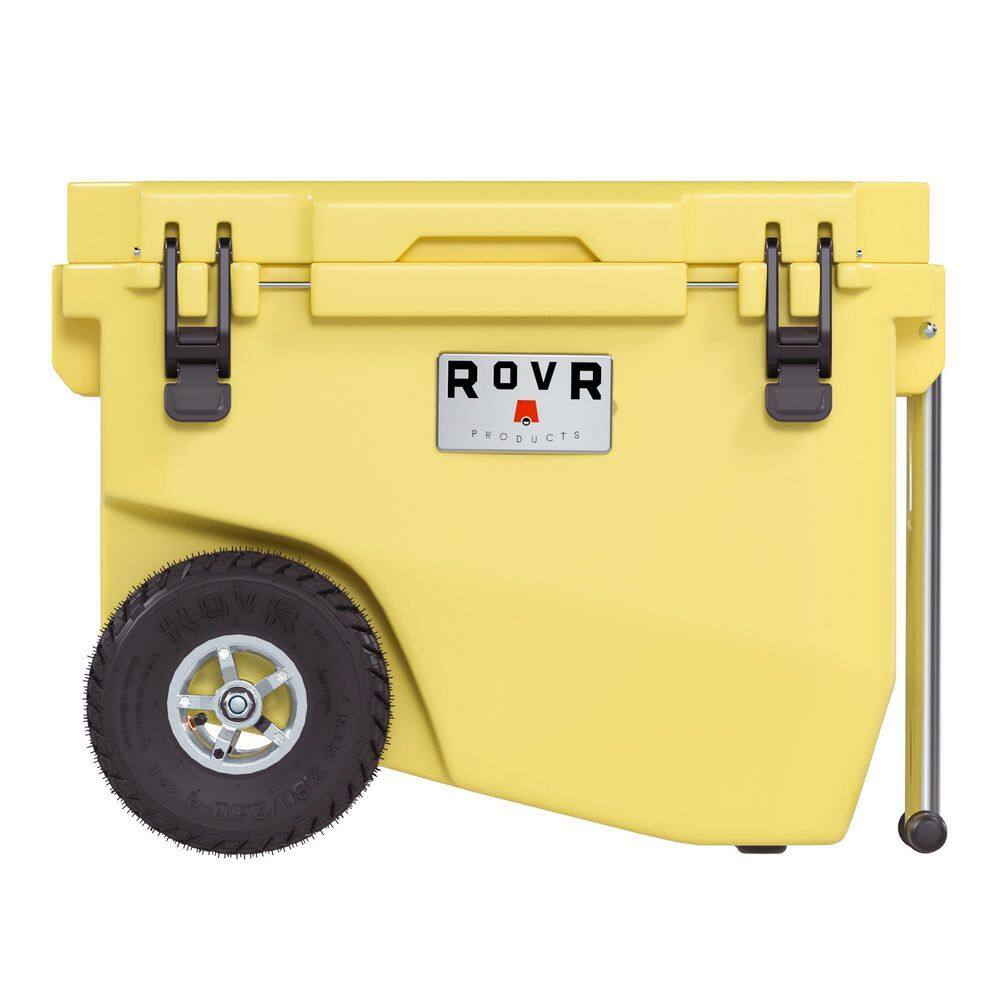 RovR RollR 60 qt. Wheeled Hard Cooler with Tow Handle (SUNNY SIDE) R-R60-SS