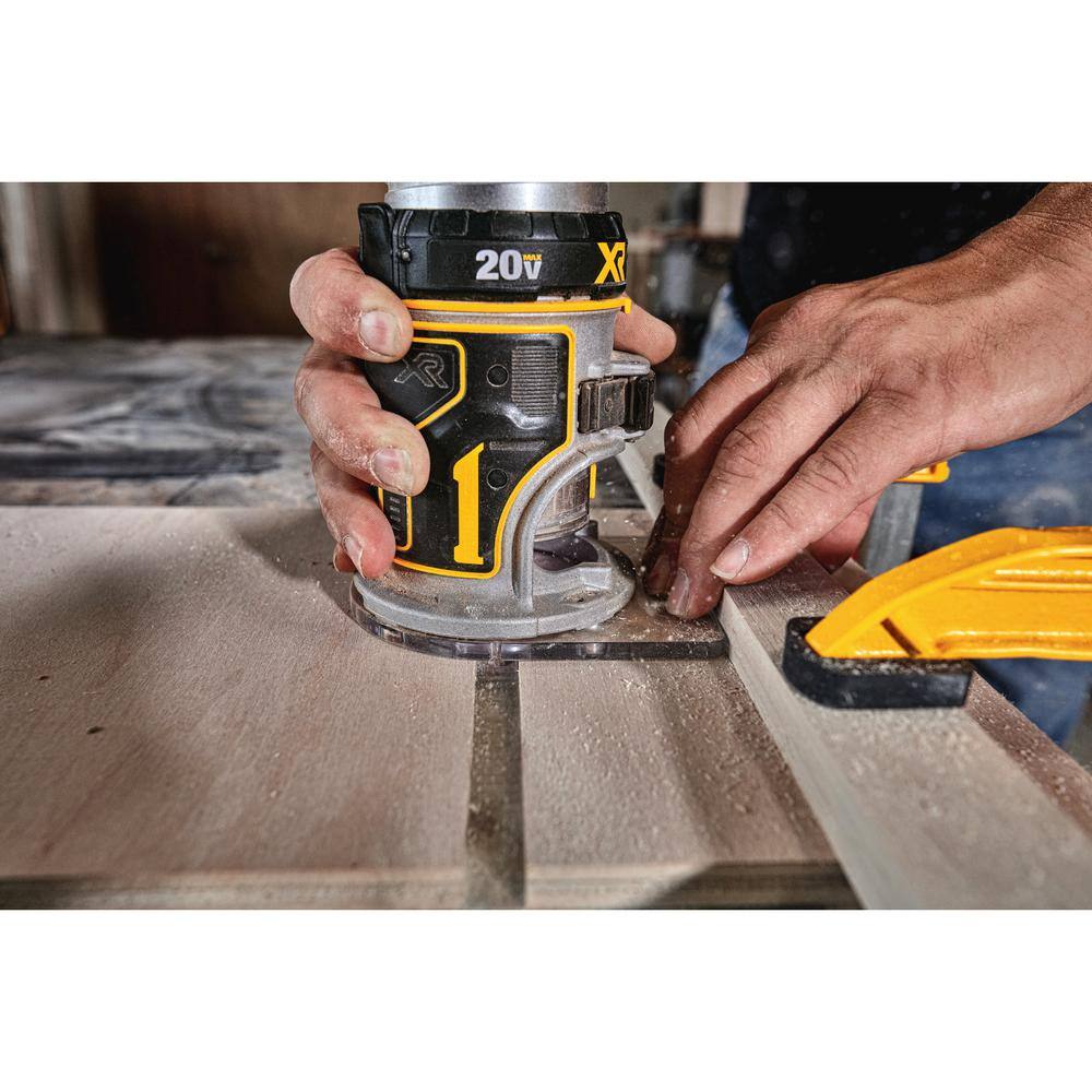 DEWALT 20V MAX XR Cordless Brushless Jigsaw and 20V MAX XR Brushless Router (Tools Only) DCS334BW600B