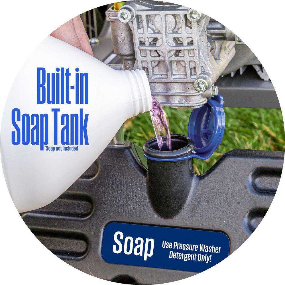 Westinghouse 3000 PSI 1.76 GPM 13 Amp Cold Water Electric Powered Pressure Washer with Turbo Nozzle and 5-Quick Connect Tips WPX3000e