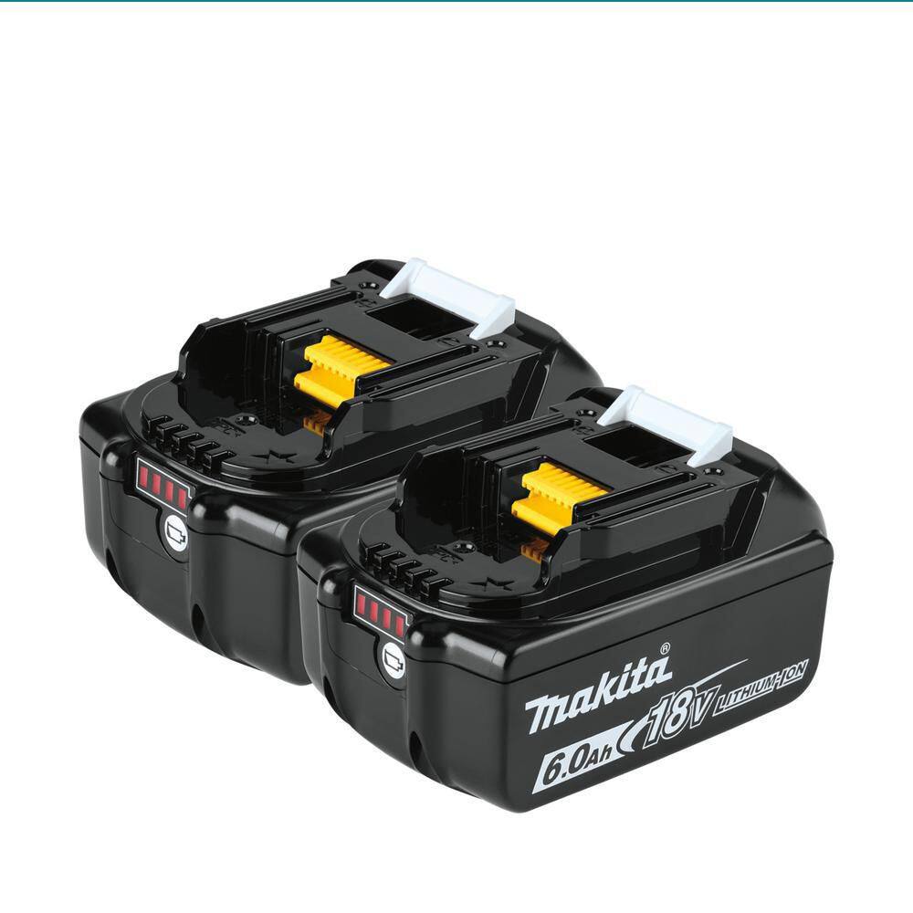 Makita 18V LXT Lithium-Ion 6.0 Ah Battery (2-Pack) BL1860B-2