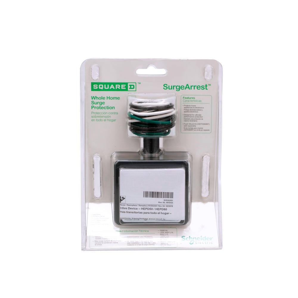 Square D 80kA Universal Whole Home Surge Protection Device HEPD80 HEPD80