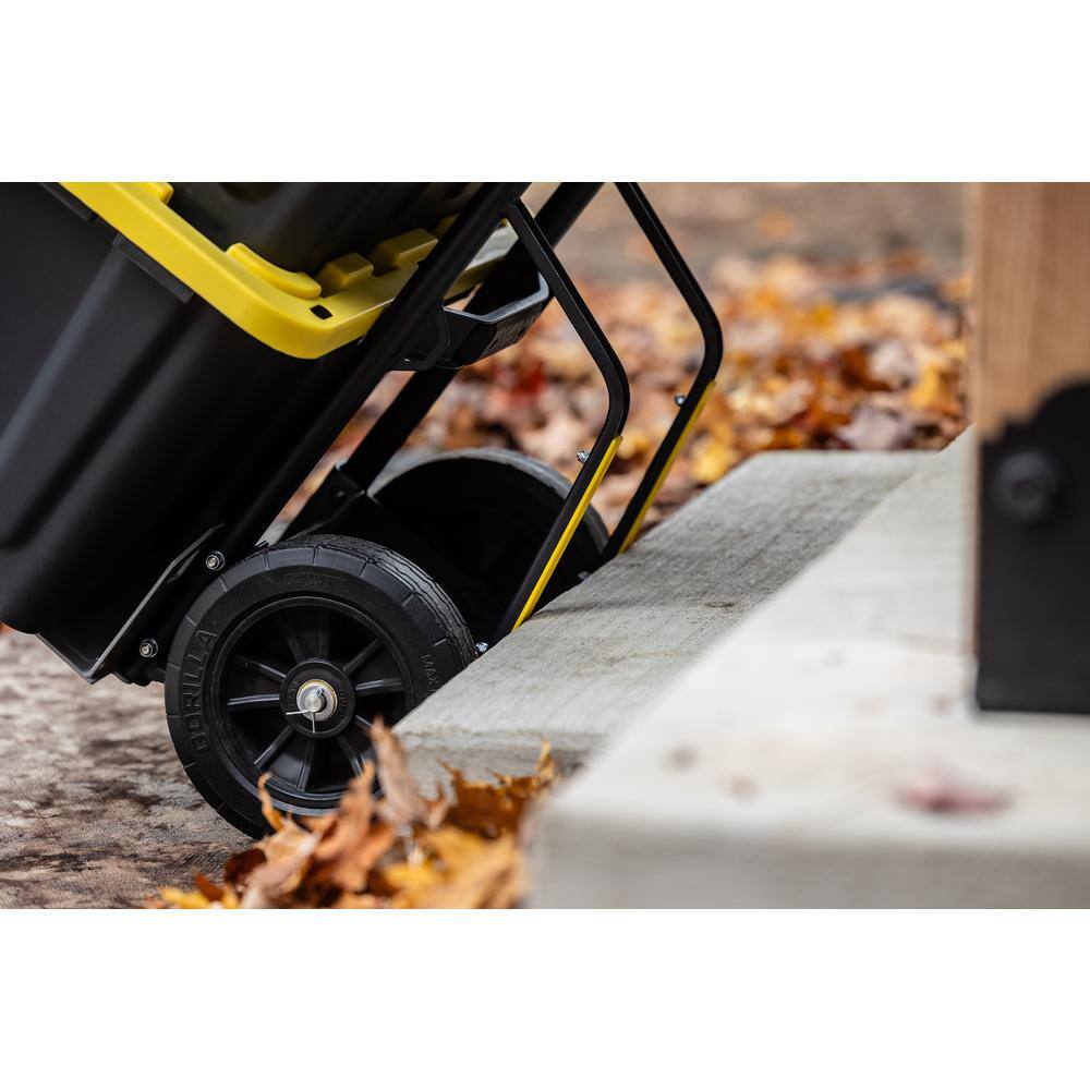 Gorilla 1,000 lbs. Capacity Steel Hand Truck with Multi-Grip Power Handle, Wide Load Toe Plate Super Duty Axle, Flat Free Tires GHH-10