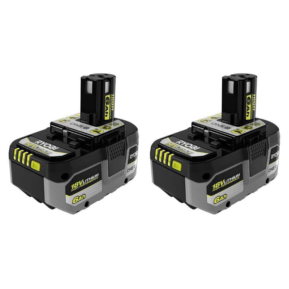 RYOBI ONE+ HP 18V HIGH PERFORMANCE Lithium-Ion 6.0 Ah Battery (2-Pack) PBP2007