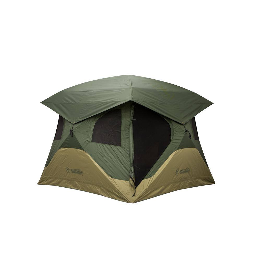 Gazelle T4 Hub Tent Overland Edition, 4-Person, Alpine Green/Oak Moss GT401GR