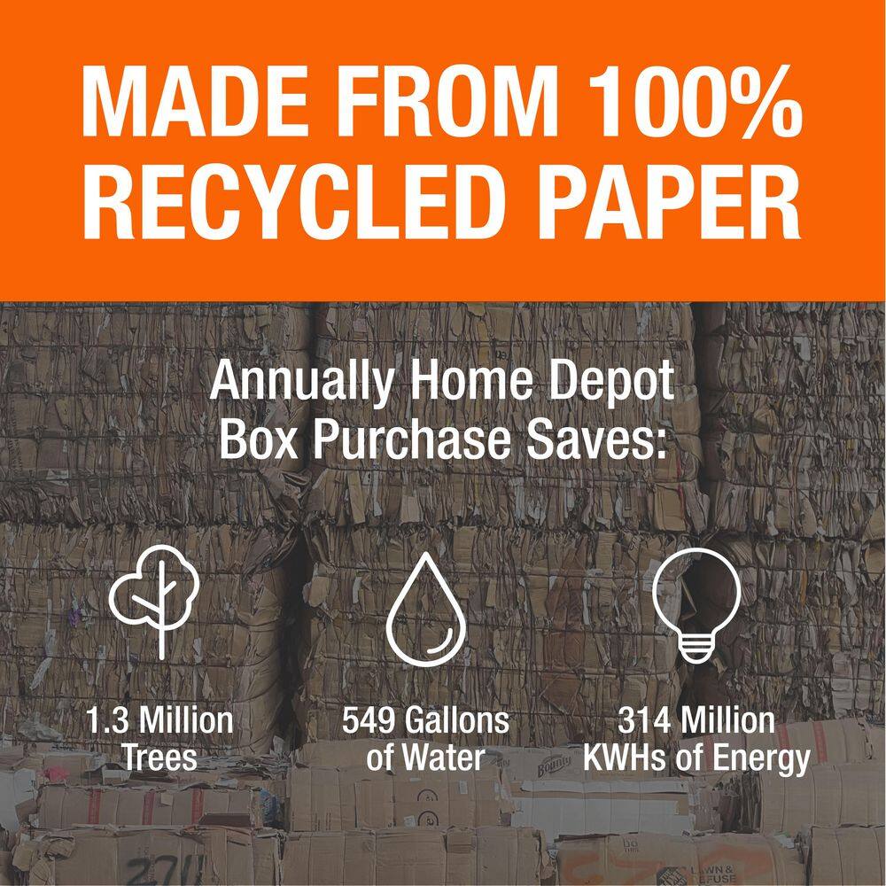 The Home Depot 16 in. L x 10 in. W x 12 in. D Small Moving Shipping and Packing Box with Handles (40-Pack) SMBOX40