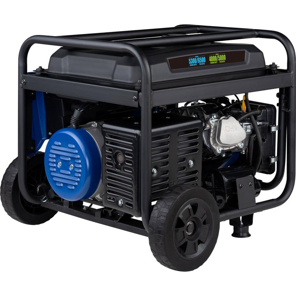 Westinghouse 6,500/5,300-Watt Dual Fuel Gas and Propane Powered Portable Generator with Digital Display, 30A 120/240V Outlet WGen5300DFcv