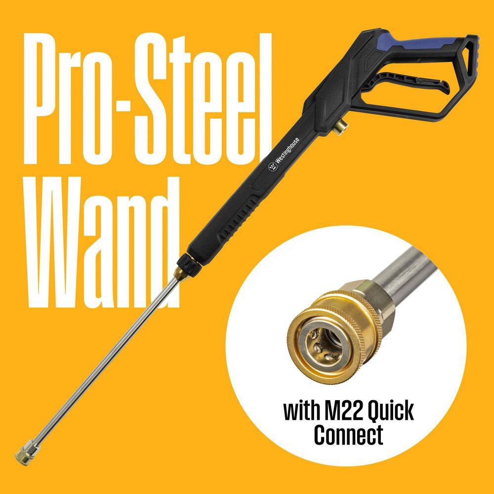 Westinghouse 3000 PSI 1.76 GPM 13 Amp Cold Water Electric Powered Pressure Washer with Turbo Nozzle and 5-Quick Connect Tips WPX3000e