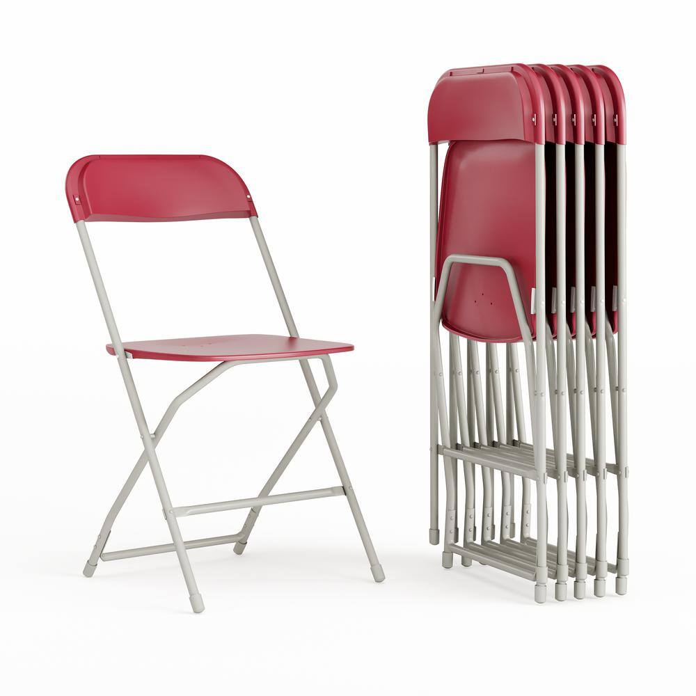 Carnegy Avenue Red Metal Folding Chairs CGA-LE-487297-RE-HD