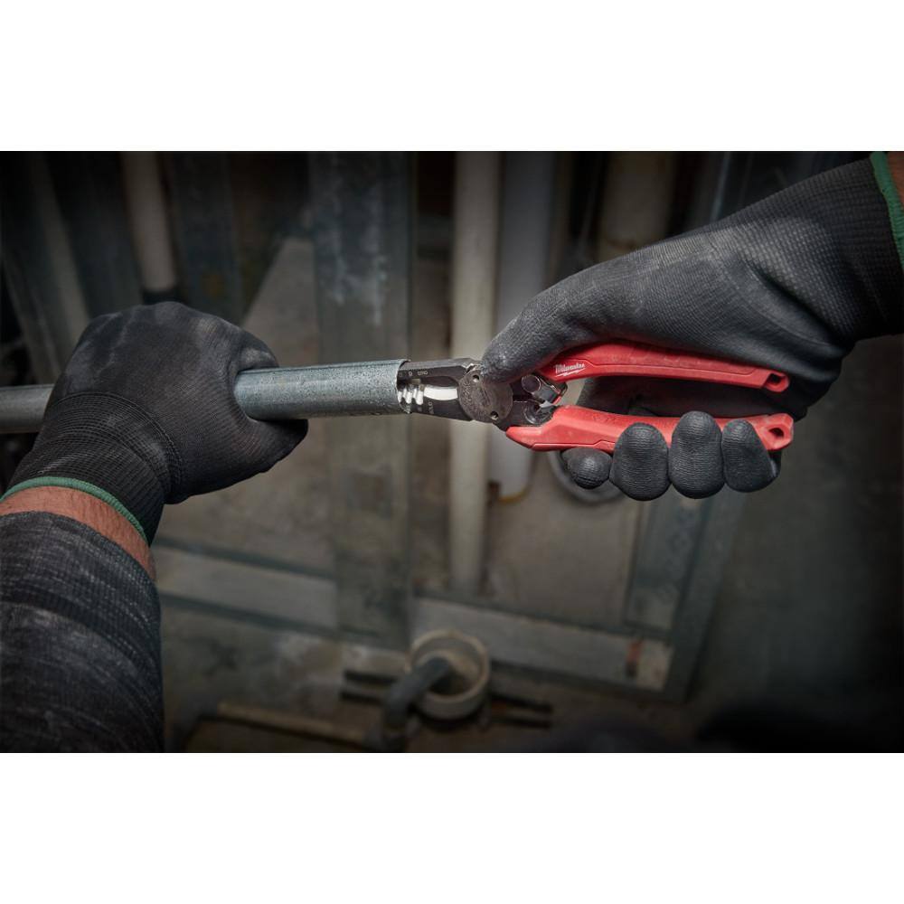Milwaukee 7.75 in. Combination Electricians 6-in-1 Wire Strippers Pliers with 12-16 AWG NM Wire Stripper and Cutter (2-Piece) 48-22-3079-48-22-3081