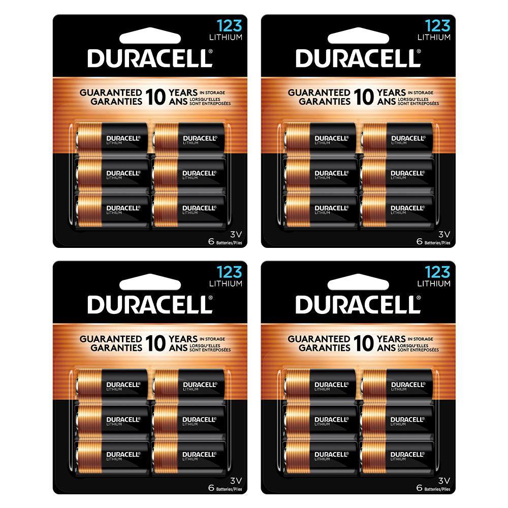 Duracell CR123 3-Volt High Power Lithium Battery for Flashlights, Security Devices, and Home Safety and Automation (24-Pack) 5018791