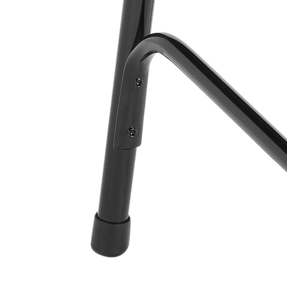 National Public Seating 1300 Series Black Premium Vinyl Upholstered Triple Brace Double Hinge Folding Chair (4-Pack) 1310