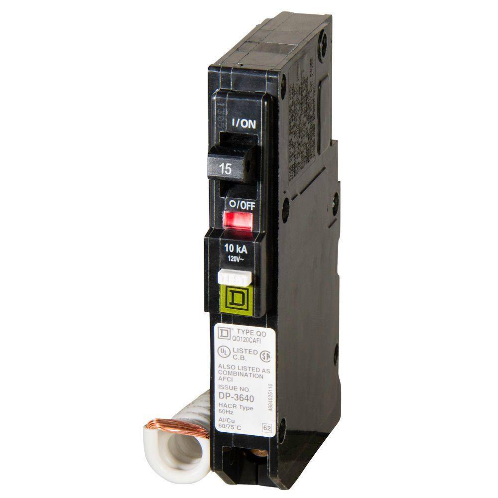 Square D QO 15 Amp Single-Pole Combination Arc Fault Circuit Breaker (9-pack) QO115CAFIC9