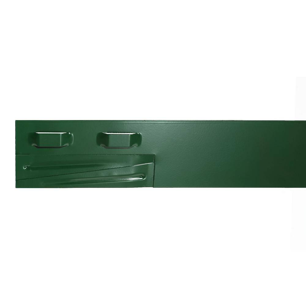 Colmet 8 ft. x 14-Gauge x 4 in. Green Steel Landscape Edging (5-Pack) AS814-4GR5