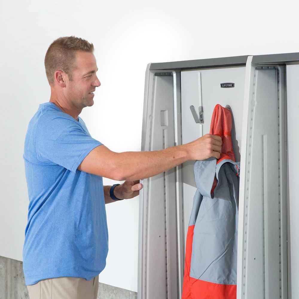 Lifetime 5 ft. x 1.5 ft. x 3.75 ft. Home and Garage Storage Locker System in Gray 60226