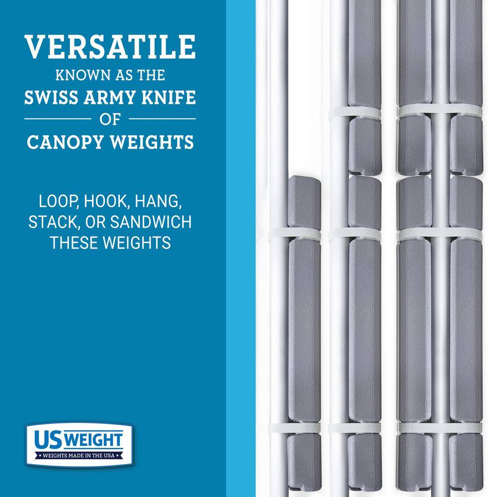 USW 60 lbs. Grey US Weight Canopy Weight Set (Set of 4) U0060
