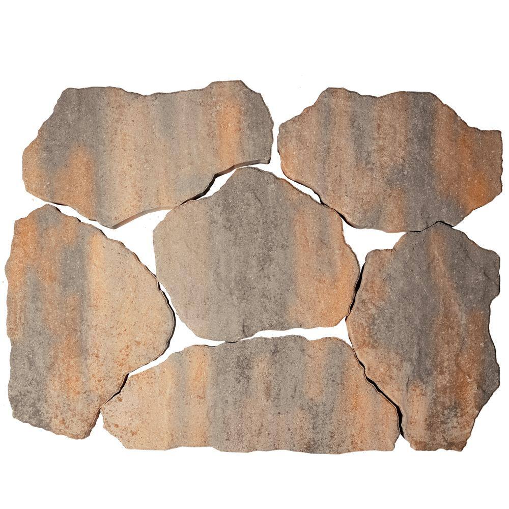 Pavestone SandStone 25 in. x 14 in. x 2 in. Winter Blend Concrete Step Stone (72-Pieces/127 sq. ft. /Pallet) 70487