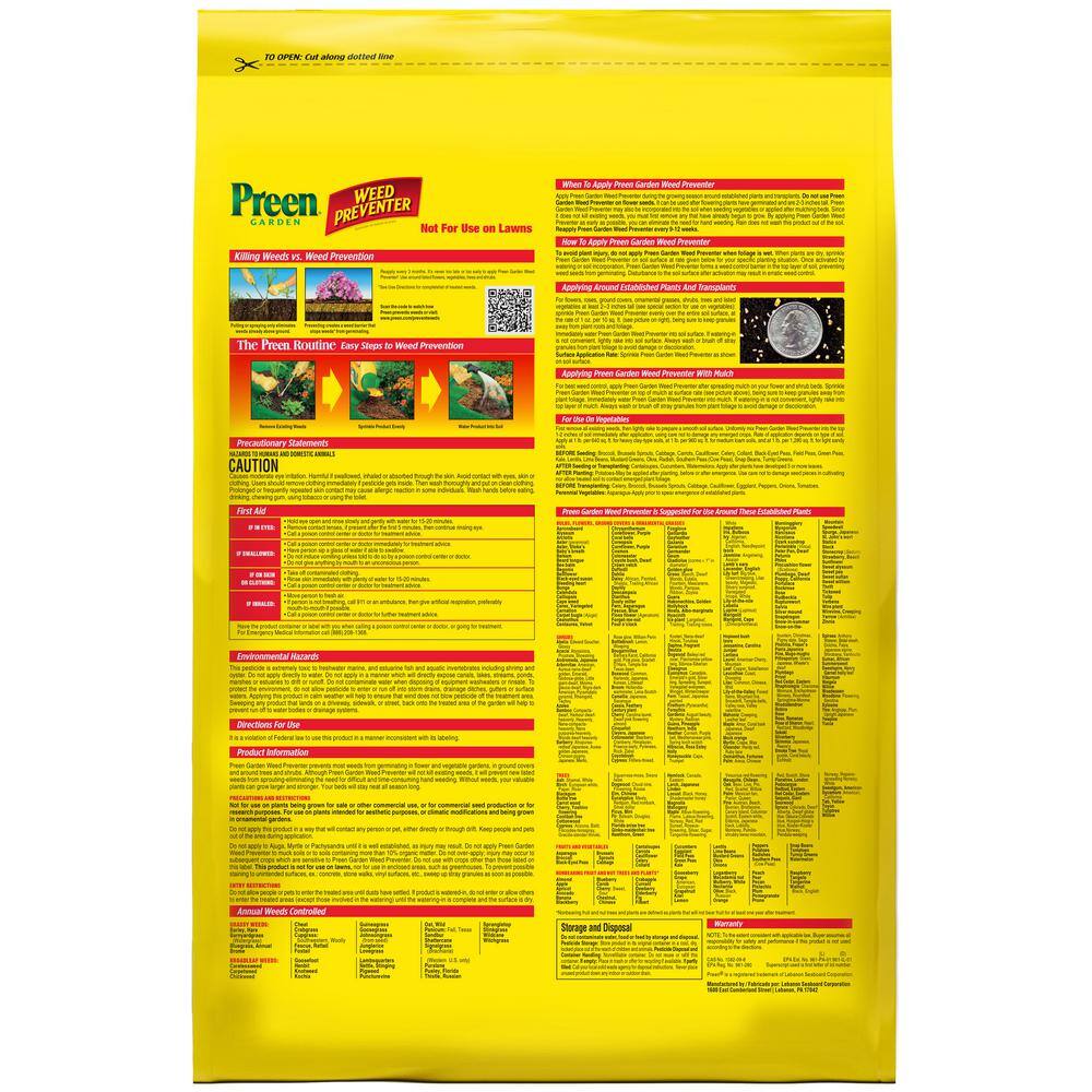 Preen 31.3 lbs. Garden Weed Preventer 2464066