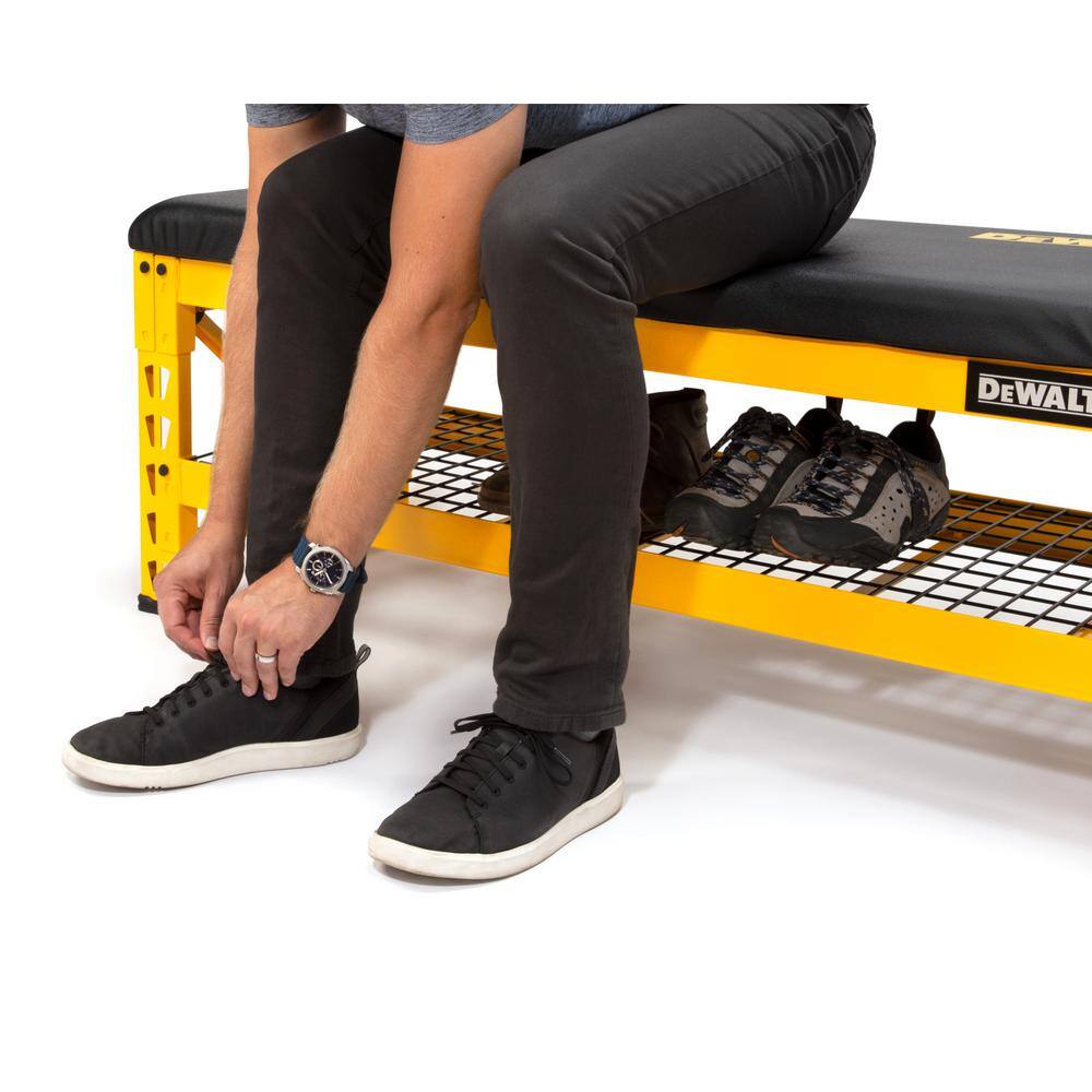 DEWALT 20 in. H x 50 in. W x 18 in. D Garage Bench with Wire Grid Storage Shelf DXSTFB048