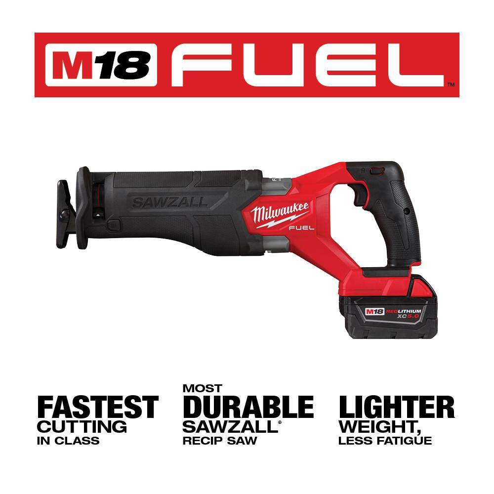 Milwaukee M18 FUEL GEN-2 18V Lithium-Ion Brushless Cordless SAWZALL Reciprocating Saw (Tool-Only) 2821-20