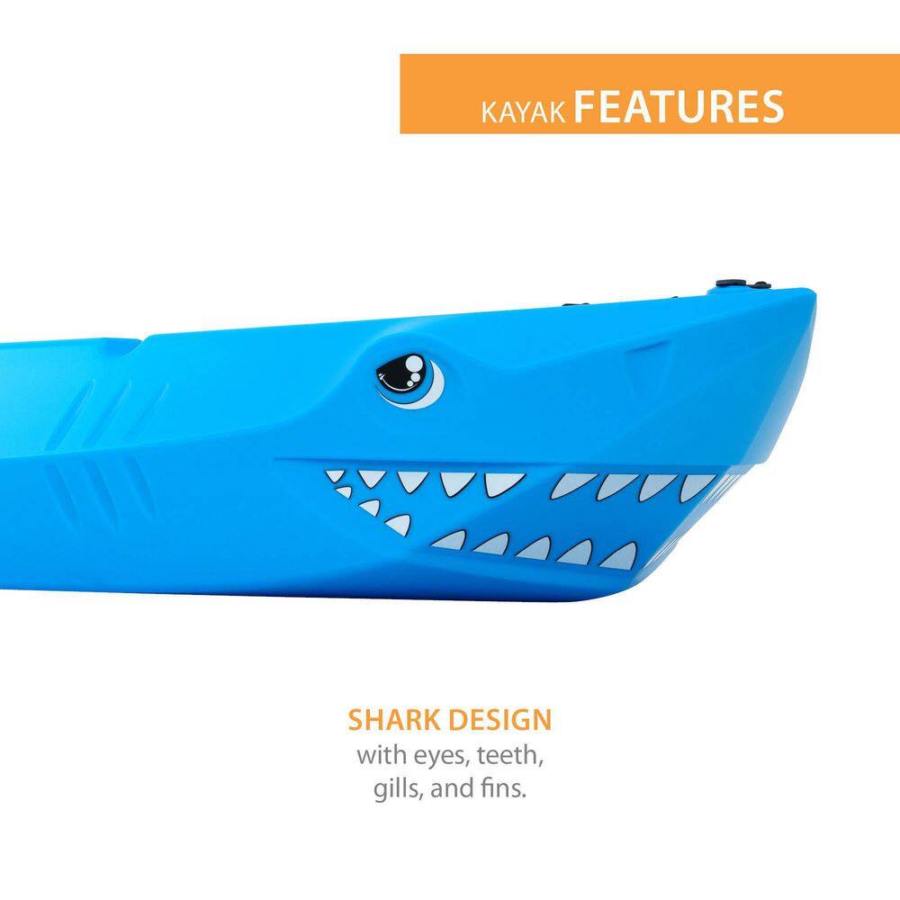 Lifetime 6 ft. Blue Shark 60 Youth Kayak with Paddle 91355