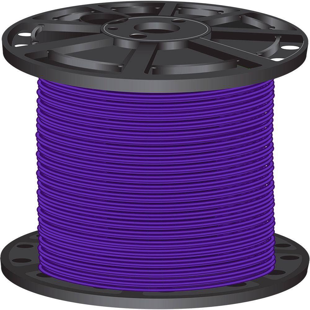 Southwire 2,500 ft. 10 Purple Stranded CU THHN Wire 25659406