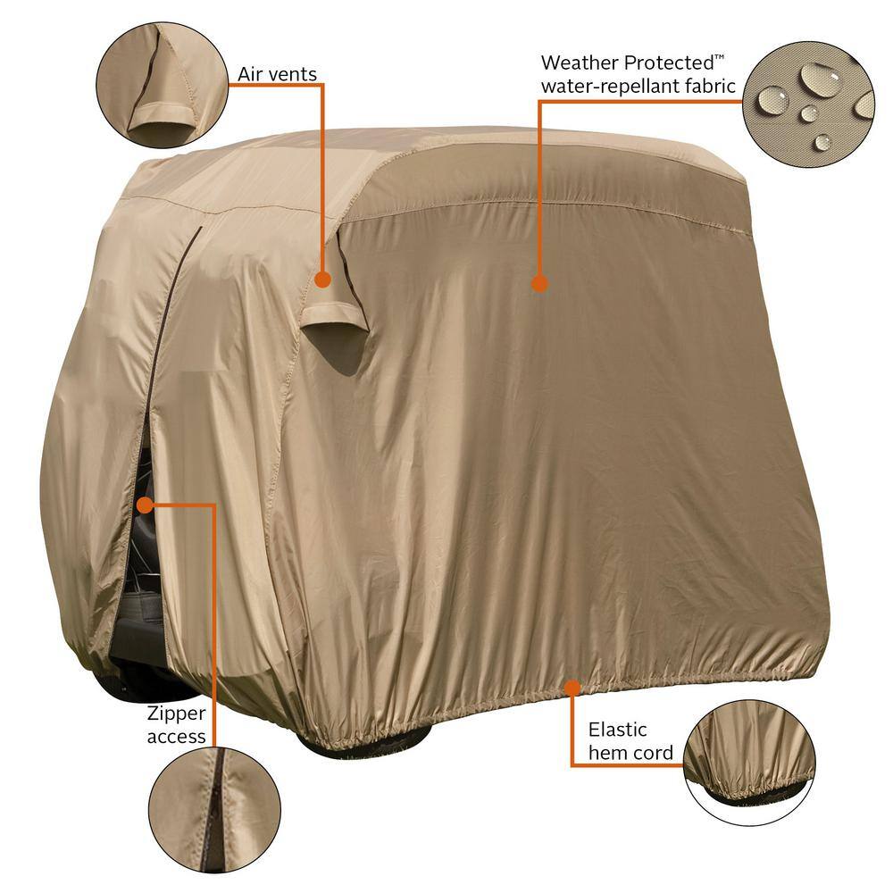 Classic Accessories Golf Car Easy-On Cover, 4-Person 74442