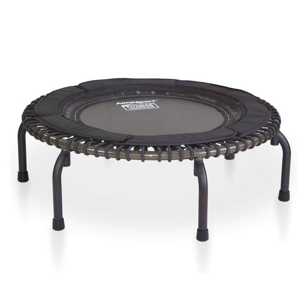 JUMPSPORT Indoor Heavy Duty 39 in. Trampoline with Handle Bar Accessory RBJ-S-20751-03 + HAN-S-21050-04