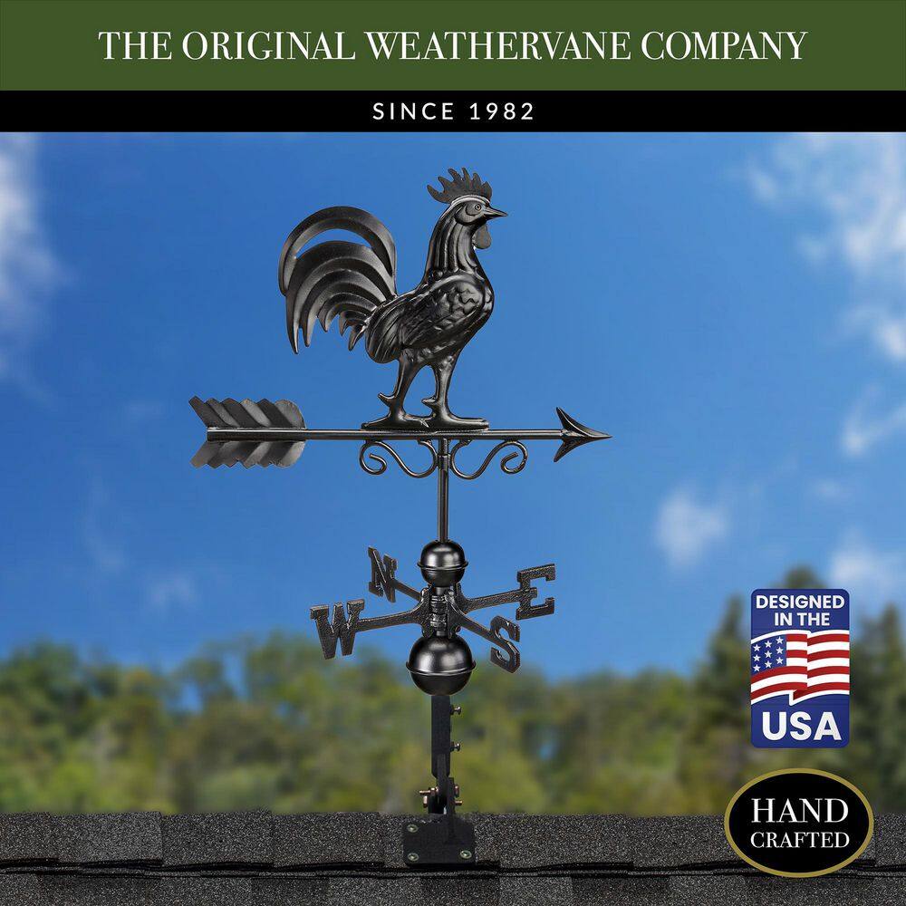Good Directions Bantam Rooster Weathervane 1975K - Black 1975K