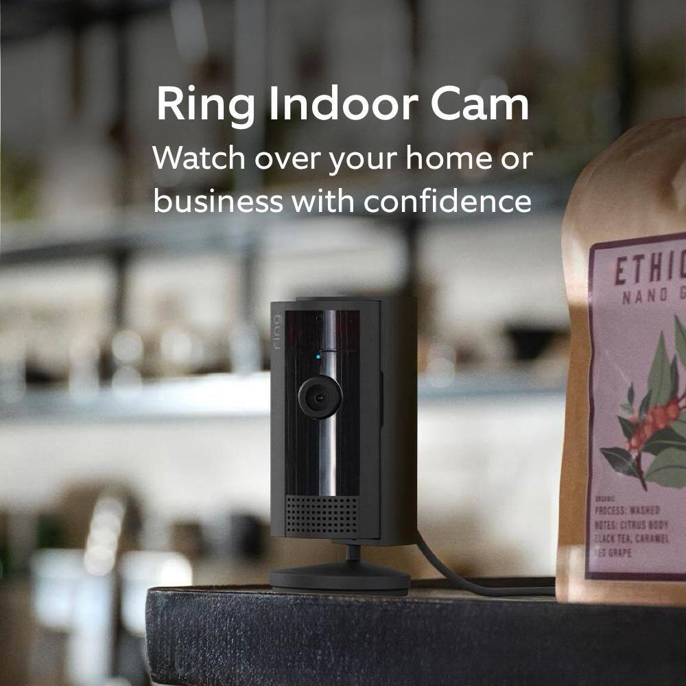 Ring Indoor Cam (2nd Gen) - Plug-In Smart Security Wifi Video Camera, with Privacy Cover, Night Vision, Black (2-Pack) B0BFJKL395