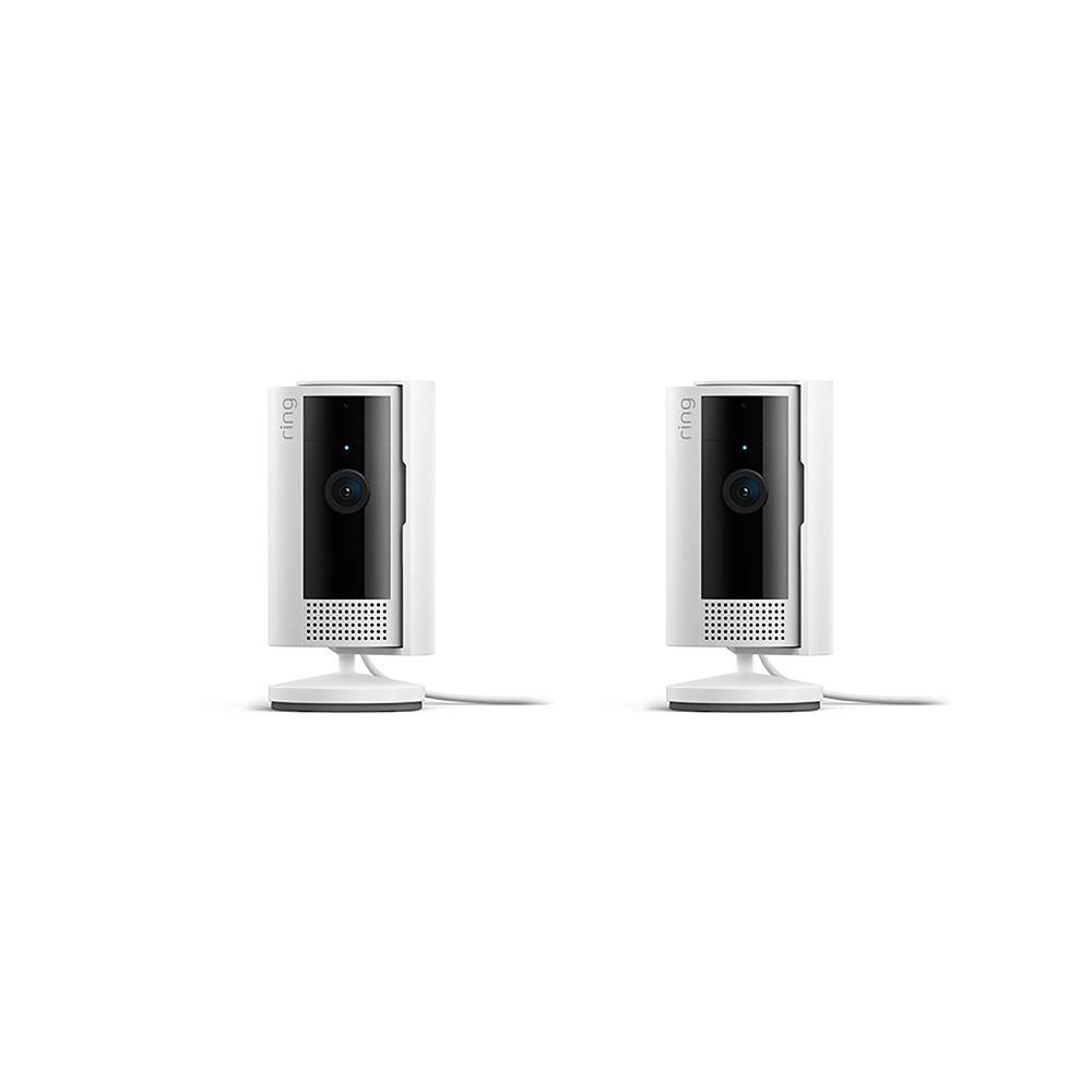 Ring Indoor Cam (2nd Gen) - Plug-In Smart Security Wifi Video Camera, with Privacy Cover, Night Vision, White (2-Pack) B0BFZ9YZR2