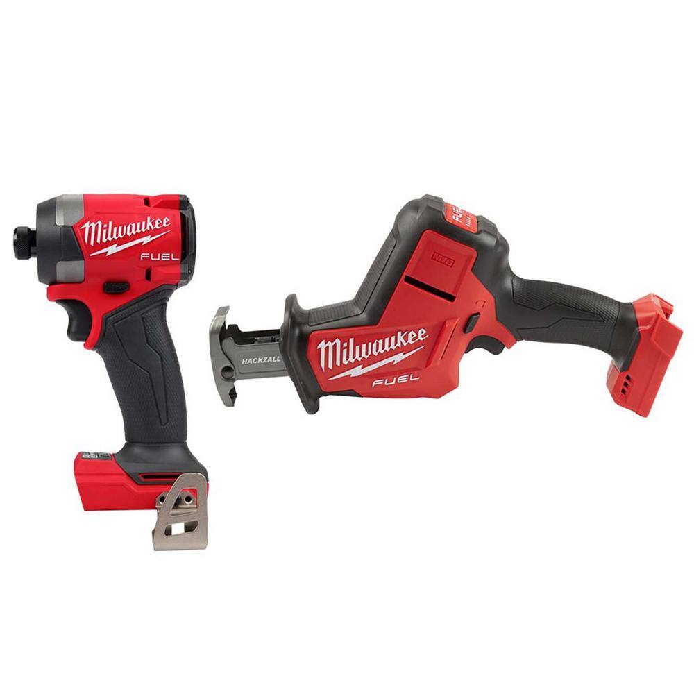 Milwaukee M18 FUEL 18V Lithium-Ion Brushless Cordless 1/4 in. Hex Impact Driver w/Hackzall 2953-20-2719-20