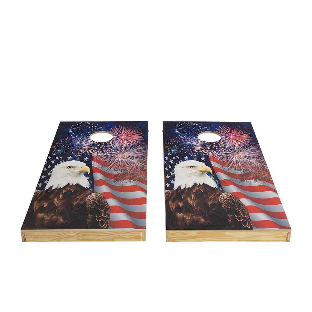 PureBond Patriotic Wood Cornhole Set 4995