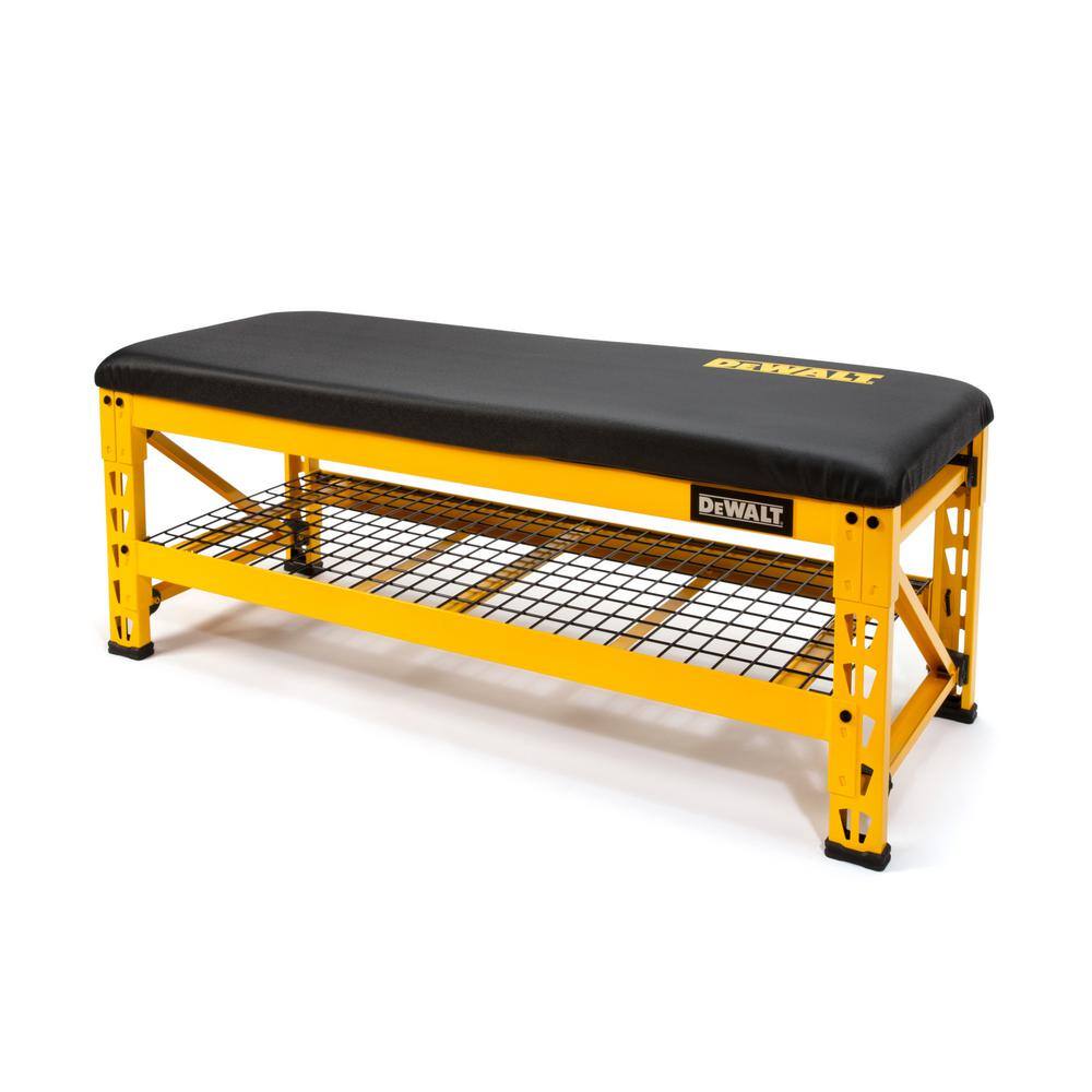 DEWALT 20 in. H x 50 in. W x 18 in. D Garage Bench with Wire Grid Storage Shelf DXSTFB048