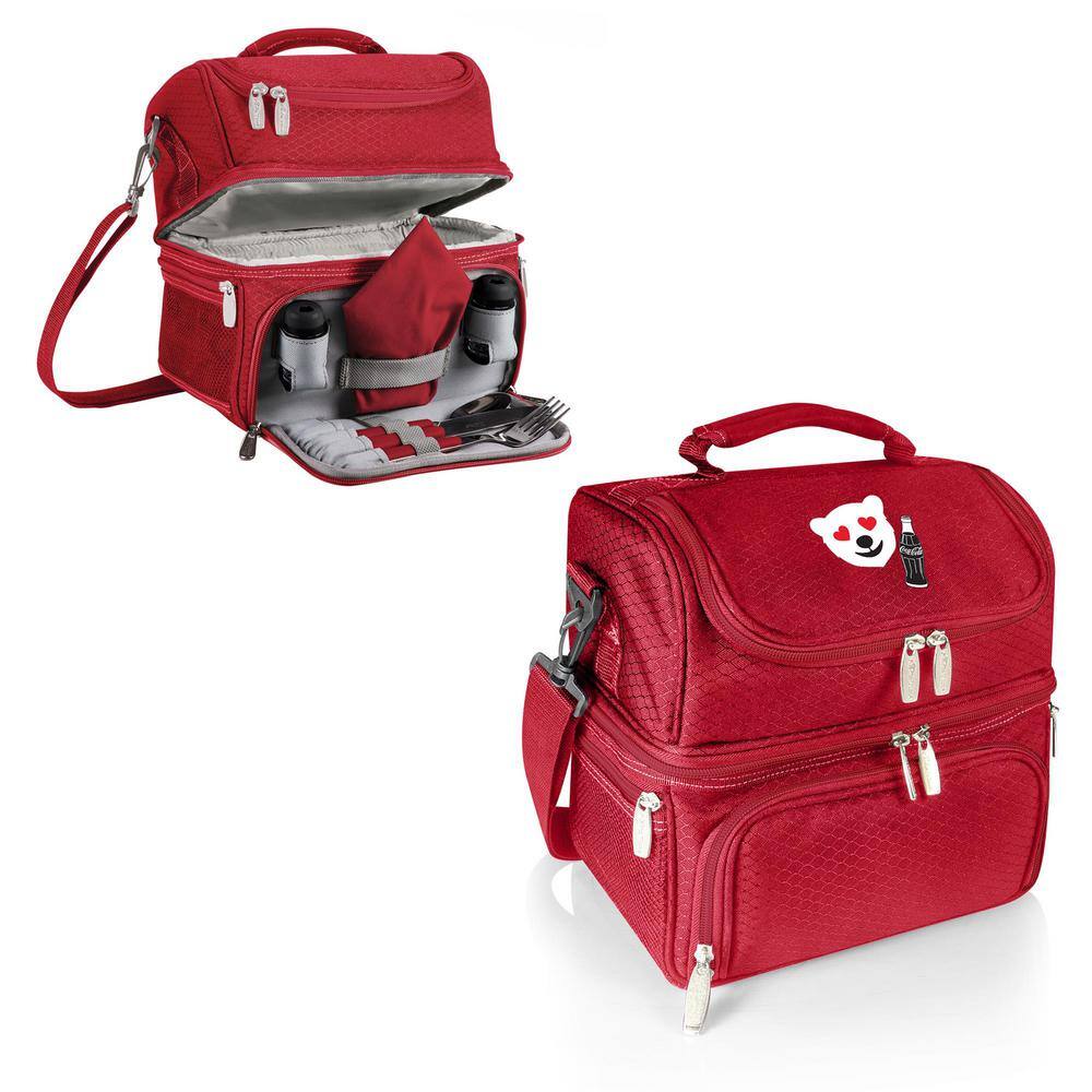 ONIVA 3 Qt. 8-Can Coca-Cola Pranzo Lunch Tote Cooler in Red-Emoji Design 512-80-100-919-0