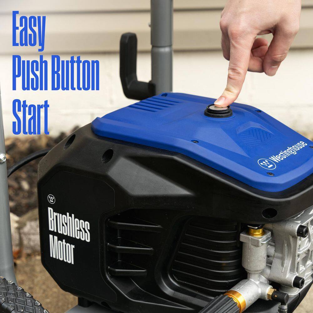 Westinghouse 3400 PSI 2 GPM 13 Amp Electric Powered Pressure Washer with Brushless Motor, Turbo Nozzle and 5 Quick Connect Tips WPX3400e