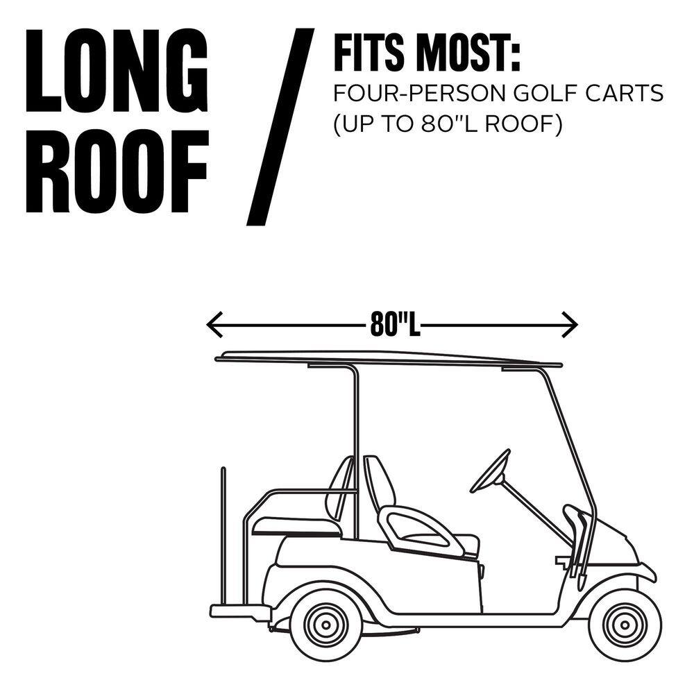 Classic Accessories Deluxe Golf Car Enclosure Light Khaki Long Roof 40-050-345801-00