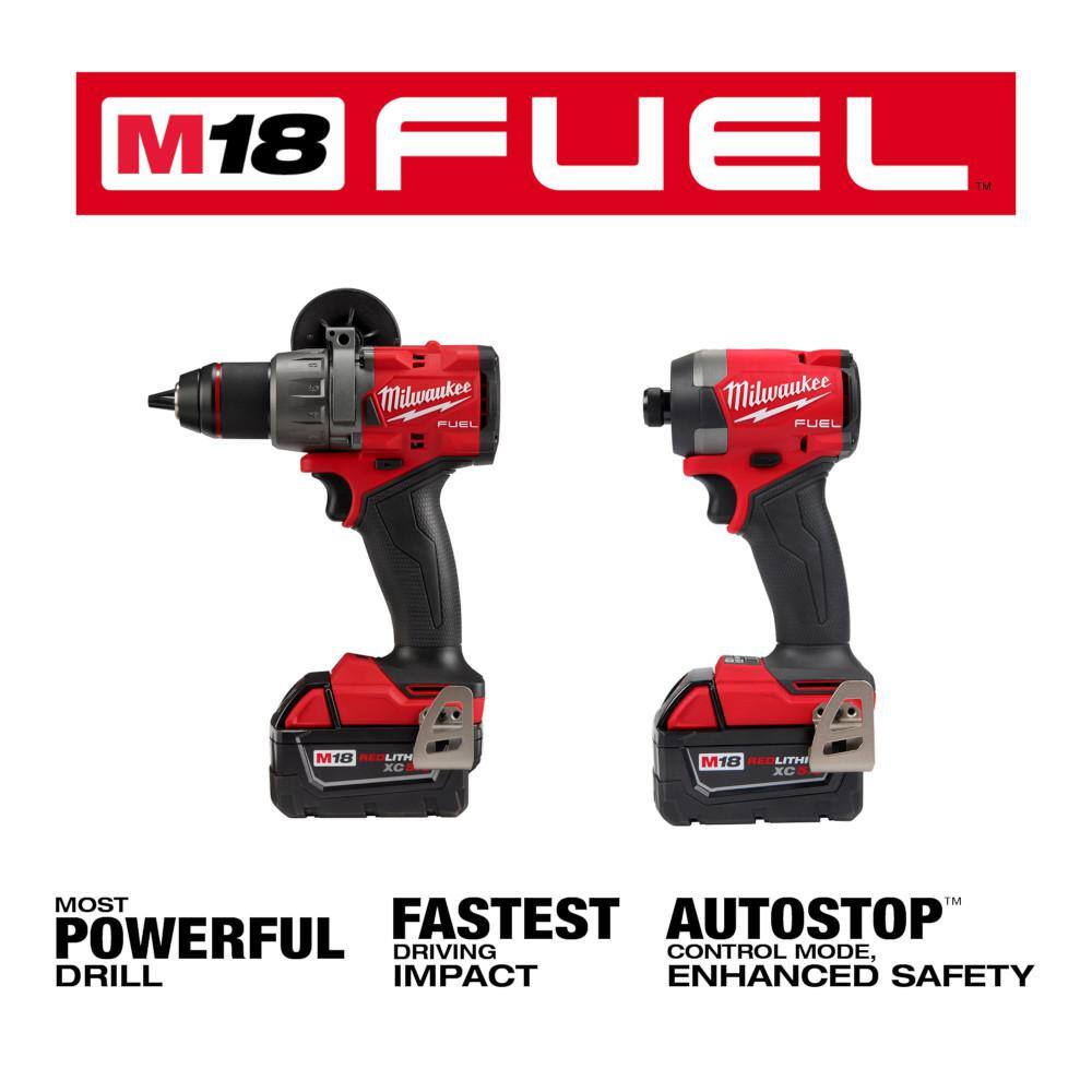 Milwaukee M18 FUEL 18-Volt Lithium-Ion Brushless Cordless Hammer Drill/HACKZALL/Impact Driver Combo Kit 3-Tool with (4) Batteries 3697-22-2719-20-48-11-1862
