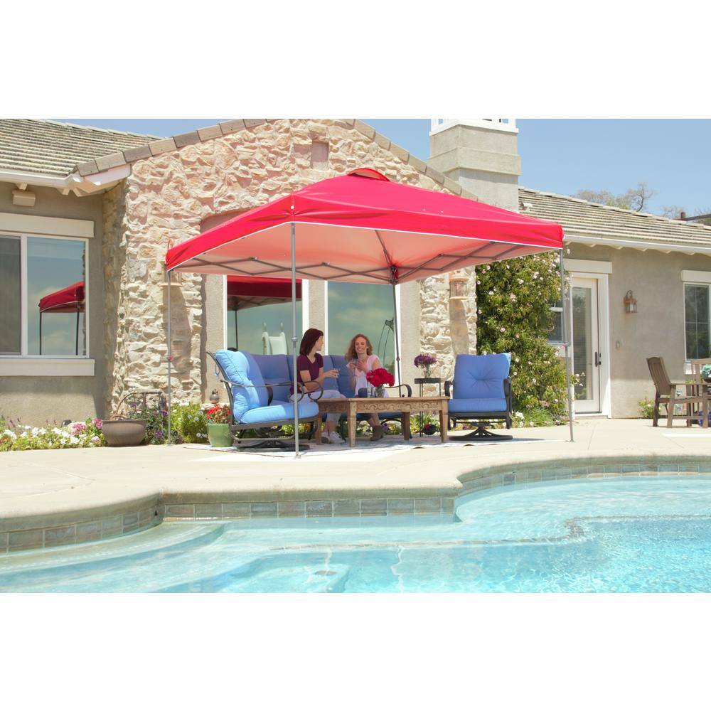 Everbilt 10 ft. x 10 ft. Red Instant Canopy Pop Up Tent NS CLIA 100-R