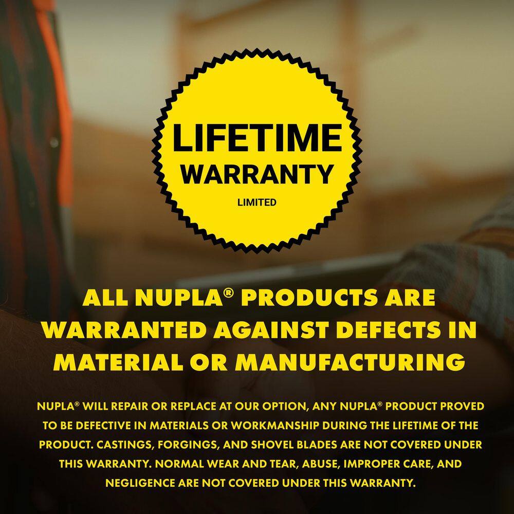 Nupla Heavy-Duty Landscape Rake with 60 in. Classic Fiberglass Handle 69240