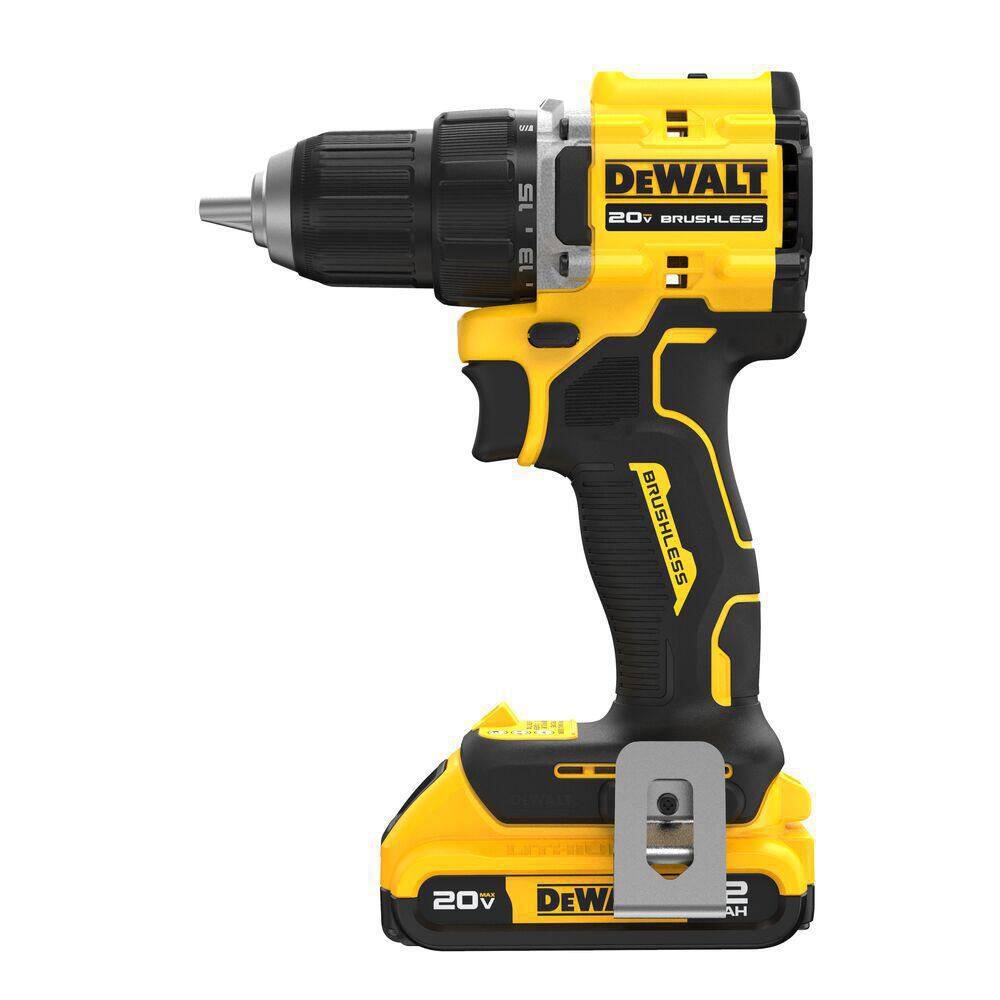 DEWALT ATOMIC 20V Lithium-Ion Cordless Compact 1/2 in. Drill/Driver Kit with 4.0Ah Battery, 2.0Ah Battery, Charger and Bag DCD794D1WDCB204