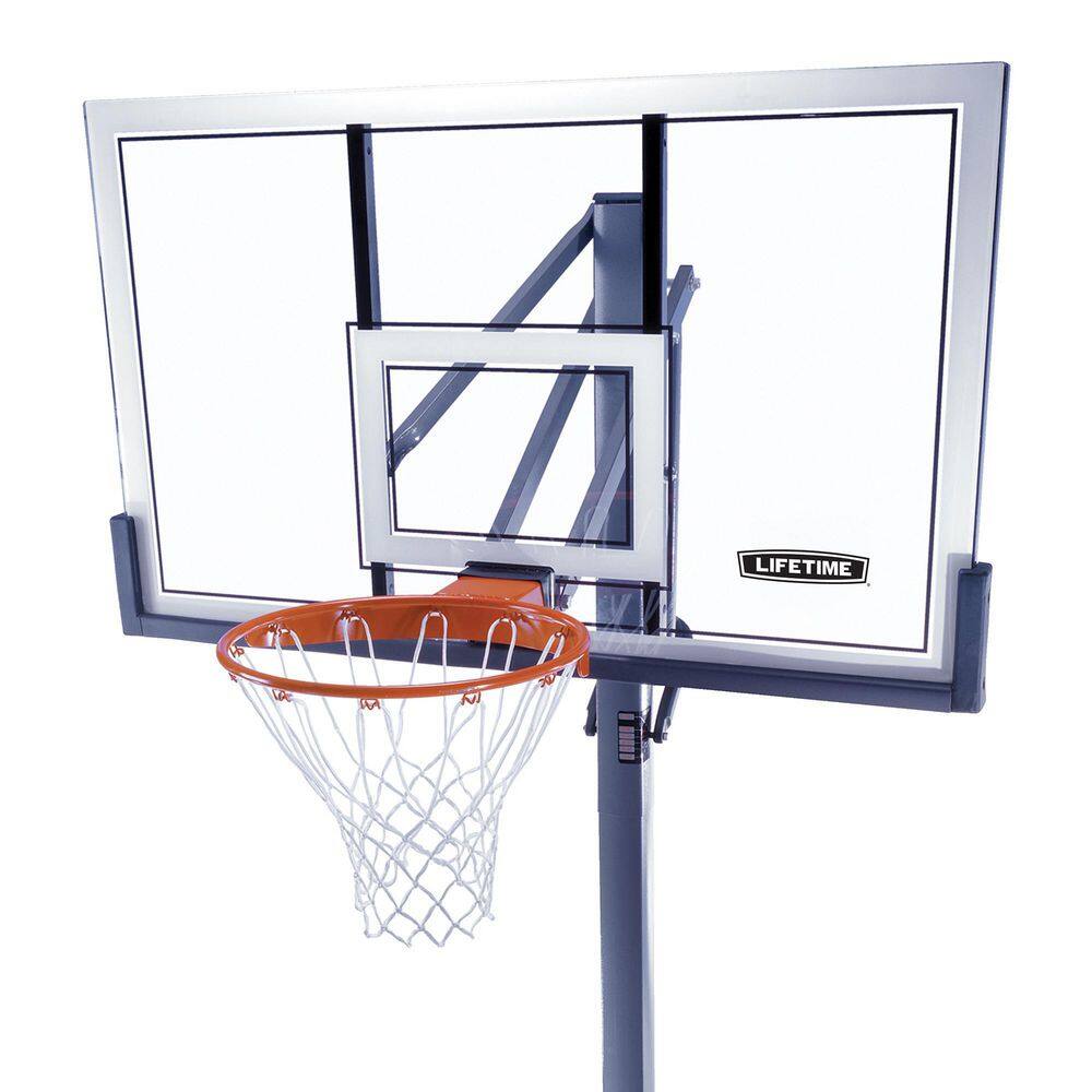 Lifetime 54 in. Acrylic Power Lift In-Ground Basketball System 78888