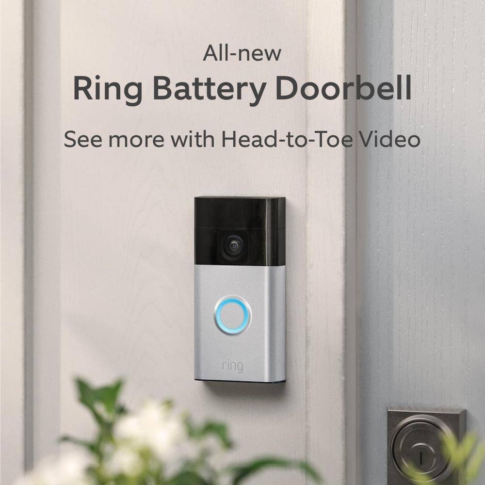 Ring Ring Starter Set with Battery Doorbell and Indoor Cam B0CZVXB3XT