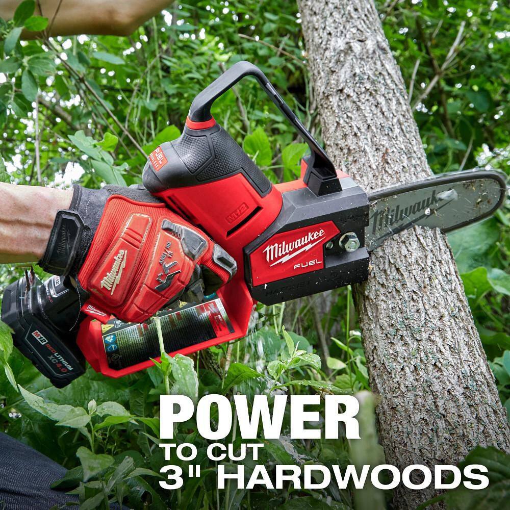 Milwaukee M12 FUEL 12V Lithium-Ion Brushless Battery 6 in. HATCHET Pruning Saw Kit with 4.0 Ah Battery and Charger 2527-21