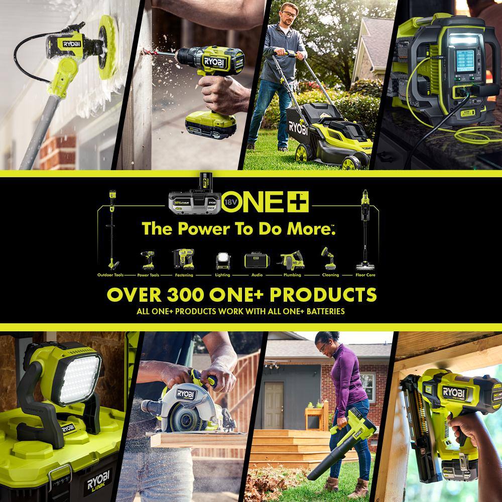 RYOBI ONE+ 18V Lithium-Ion 4.0 Ah Compact Battery (2-Pack) and Charger Kit with 4.0 Ah Battery (2-Pack) PSK006-PBP2005